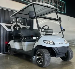 White 2024 Icon EV i40F Golf Cart for Sale3