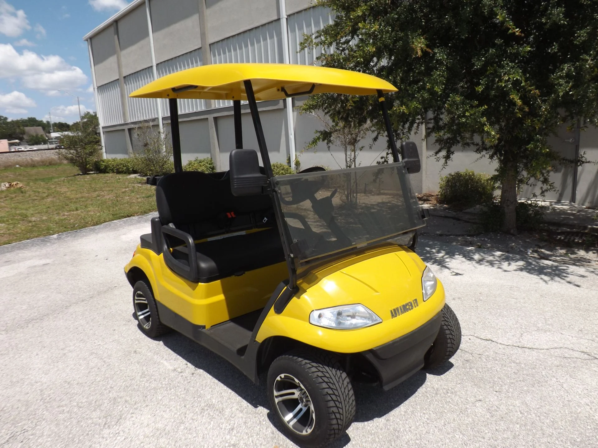 Yellow 2022 Advanced EV AEV 2 Golf Cart