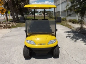 Yellow 2022 Advanced EV AEV 2 Golf Cart1