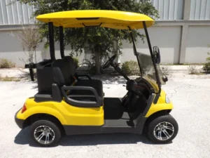 Yellow 2022 Advanced EV AEV 2 Golf Cart2