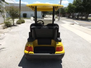 Yellow 2022 Advanced EV AEV 2 Golf Cart3